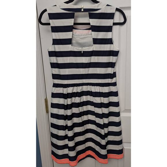 Vineyard Vines Dress Striped Embroidered Collar Nautical Party Brunch Day Date - Picture 5 of 10